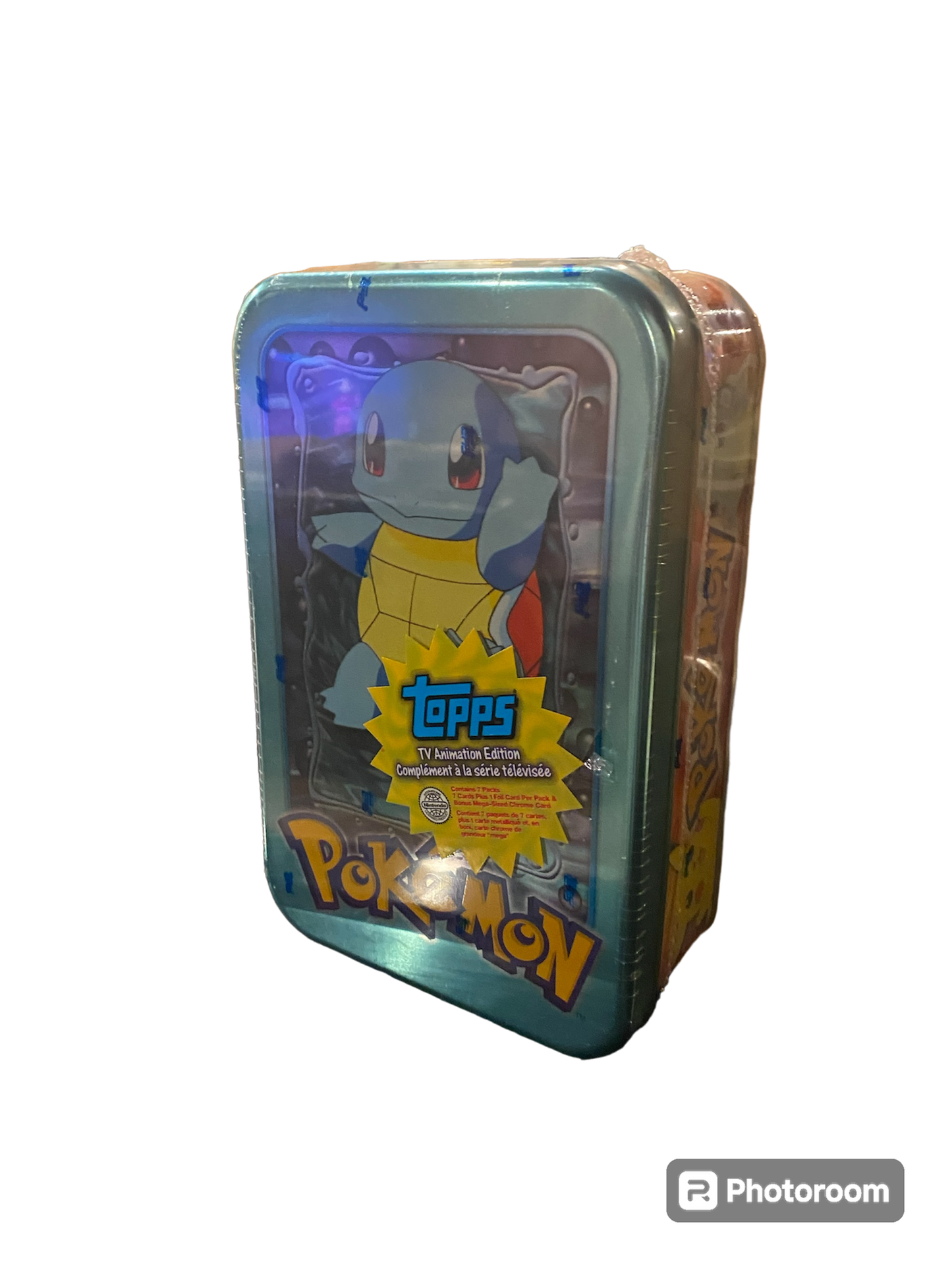 1999 Pokémon TV Animated Tin Box - Squirtle Edition (SEALED)