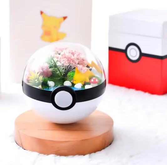 Sleepy Pikachu Pokeball Terrarium