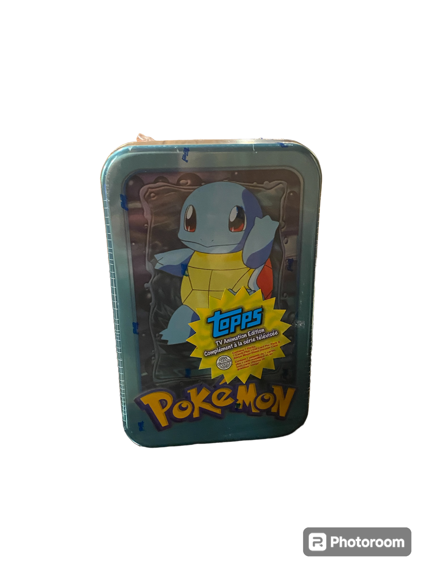 1999 Pokémon TV Animated Tin Box - Squirtle Edition (SEALED)