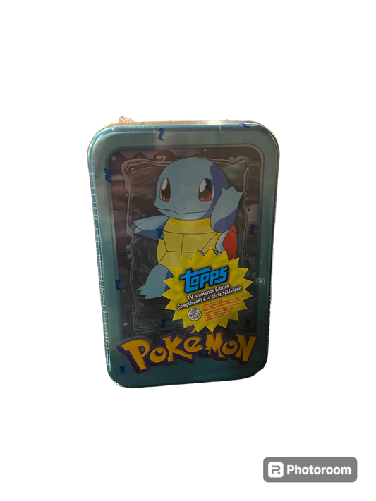 1999 Pokémon TV Animated Tin Box - Squirtle Edition (SEALED)